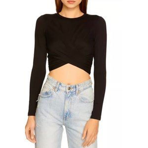 Lily Rose Girl Knotted Crop Top — Medium